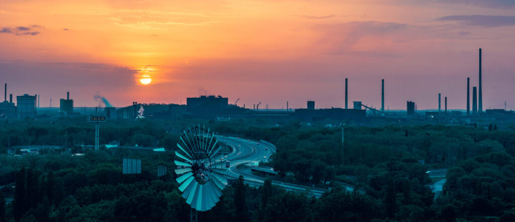 Duisburg Sonnenuntergang Landschaftspark