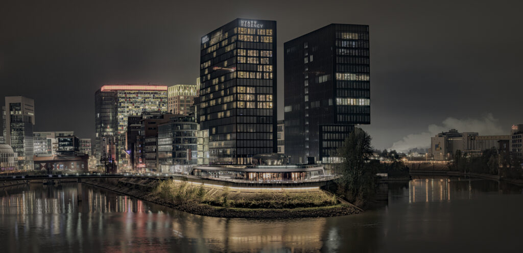 Lichtstimmung Düsseldorf Medienhafen
